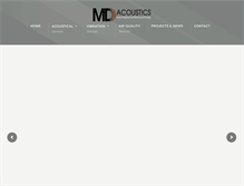 Tablet Screenshot of mdacoustics.com